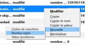 Ajout d'un nouveau paramtre da configuration de thunderbird