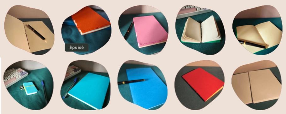 carnets réalisés par Thea - https://shop.cupof.coffee/